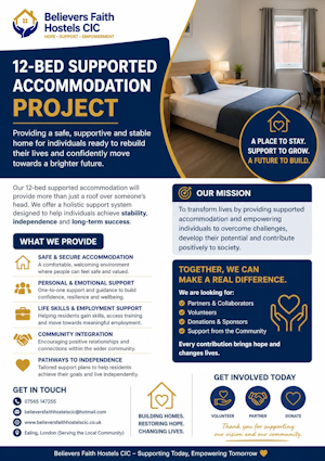 12-bed supported accommodation project